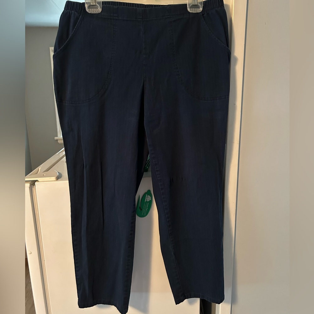 Just My Size Straight Leg Pull On Petite Jeans